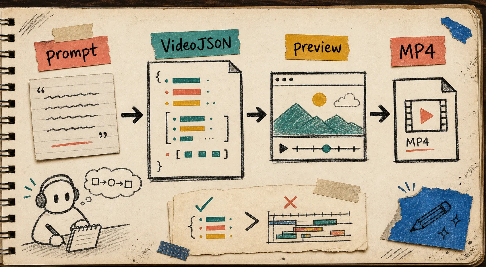 Notebook comparison of browser, server, and DOM preview renderer tradeoffs