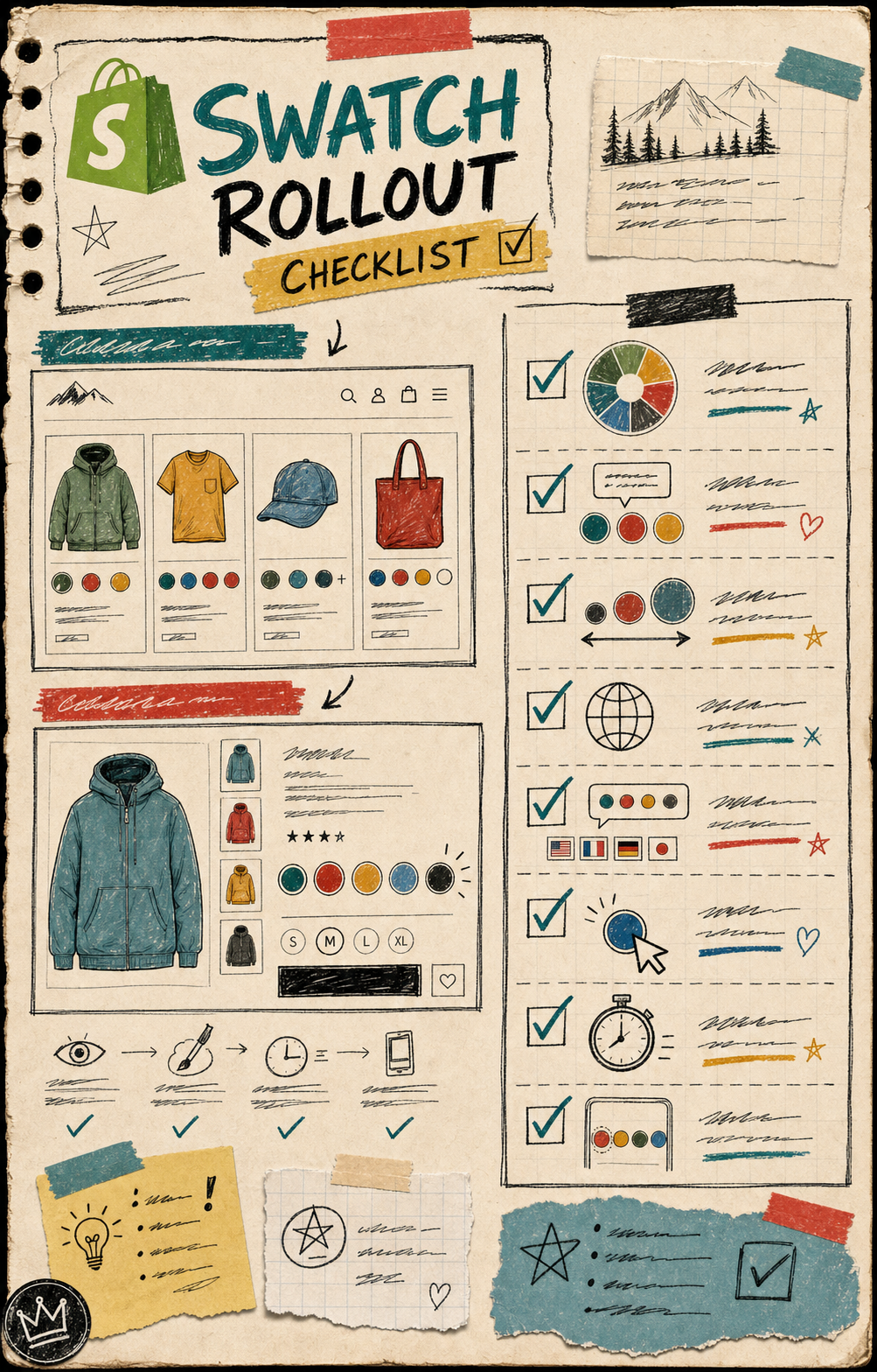 Shopify swatch rollout checklist