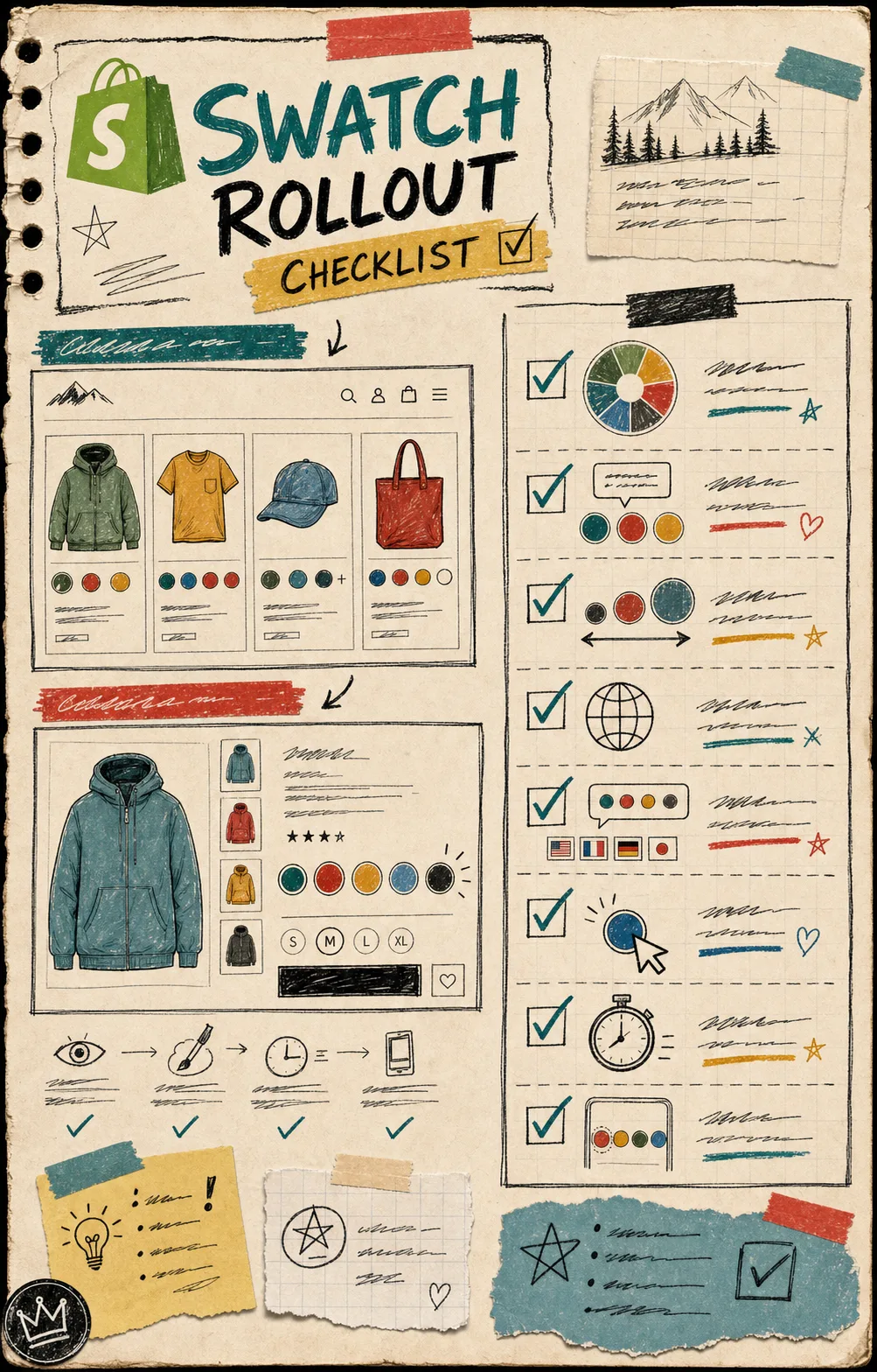 Shopify swatch rollout checklist