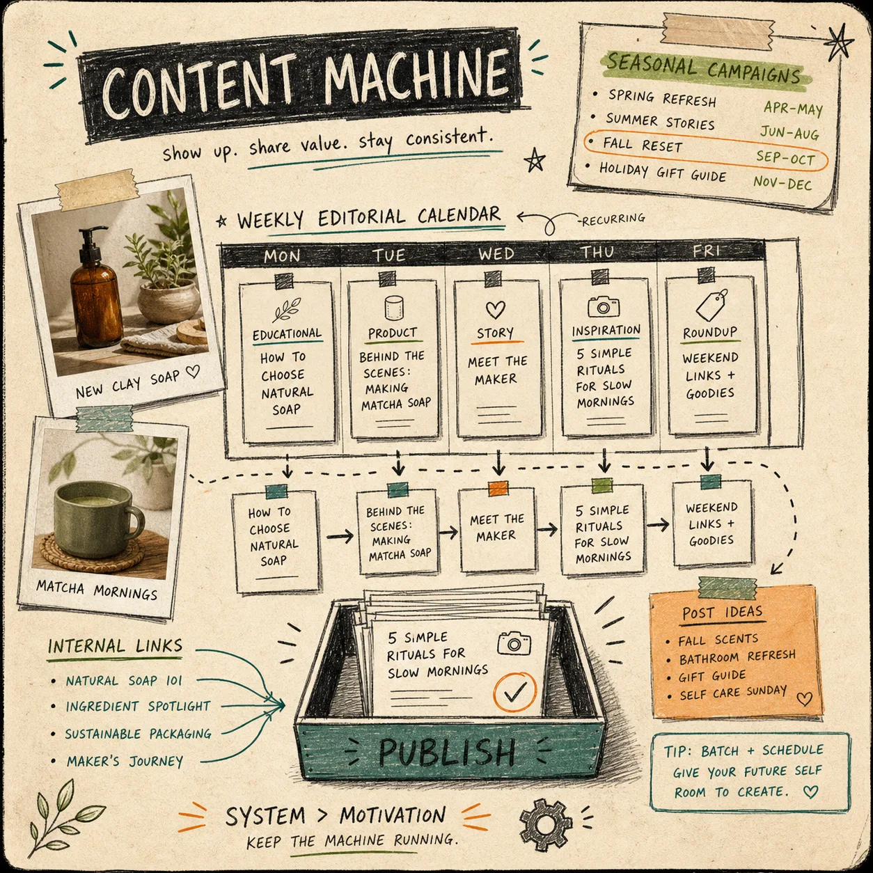 Recurring content machine for a Shopify blog
