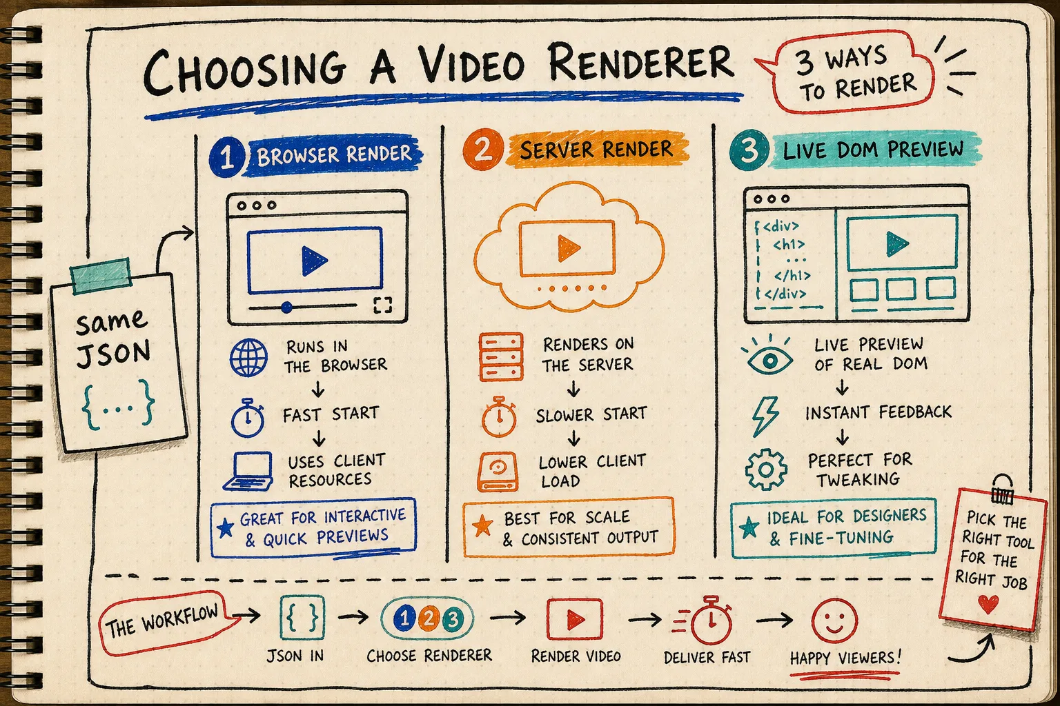 Choosing a video renderer