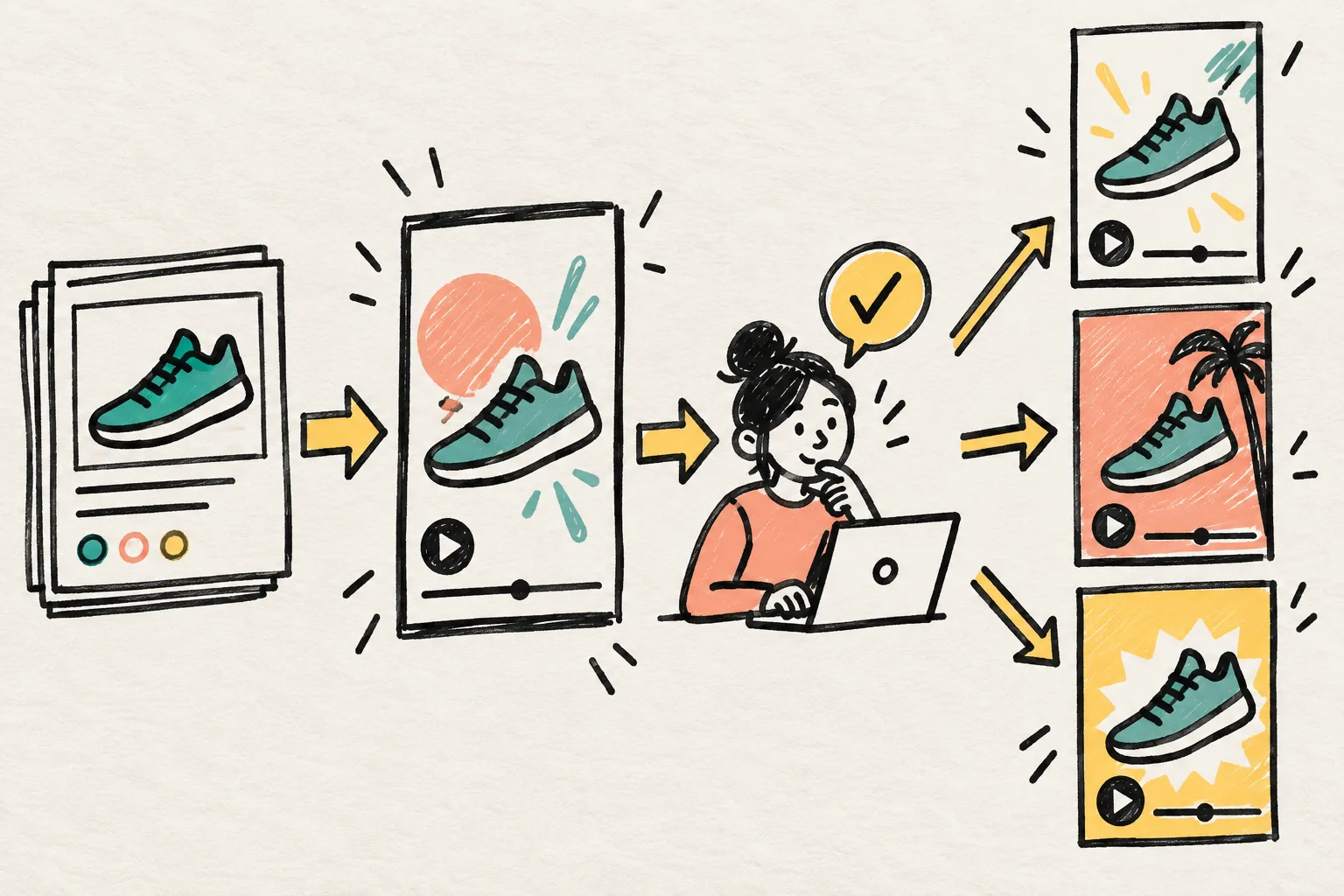Reviewable product video workflow