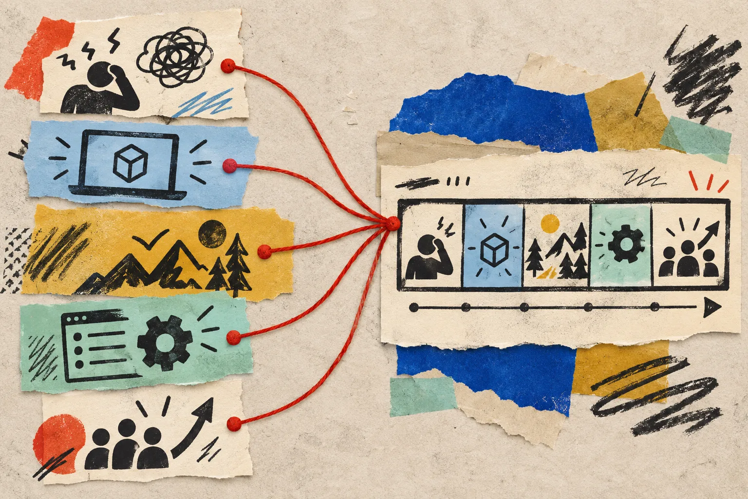 Hand-drawn narrative inventory workflow