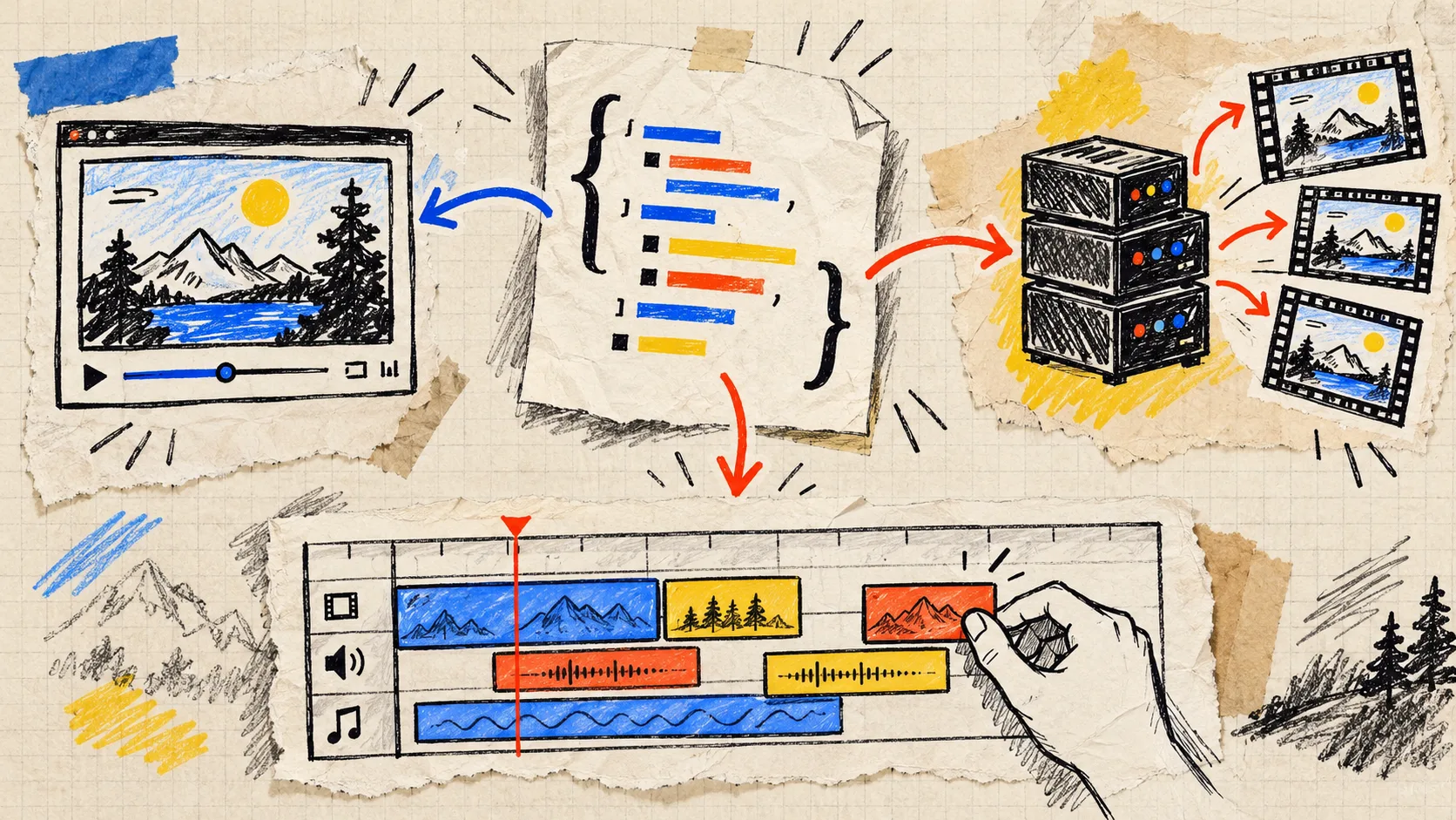 One VideoJSON document powering preview editing and rendering