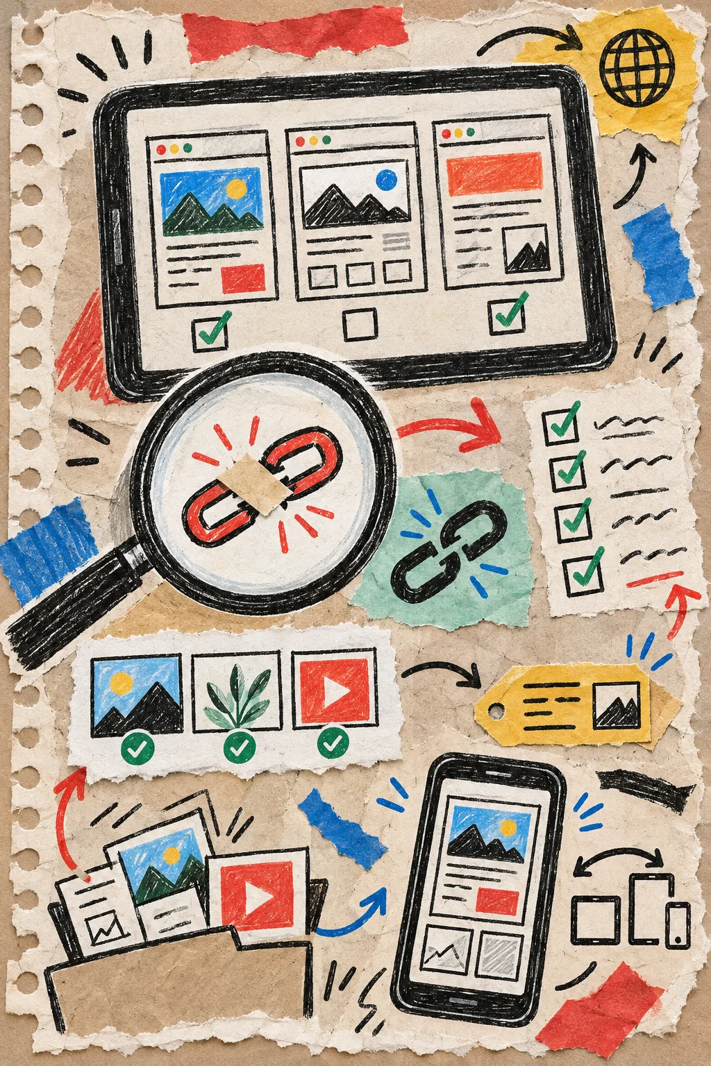 Hand-drawn static export QA checklist