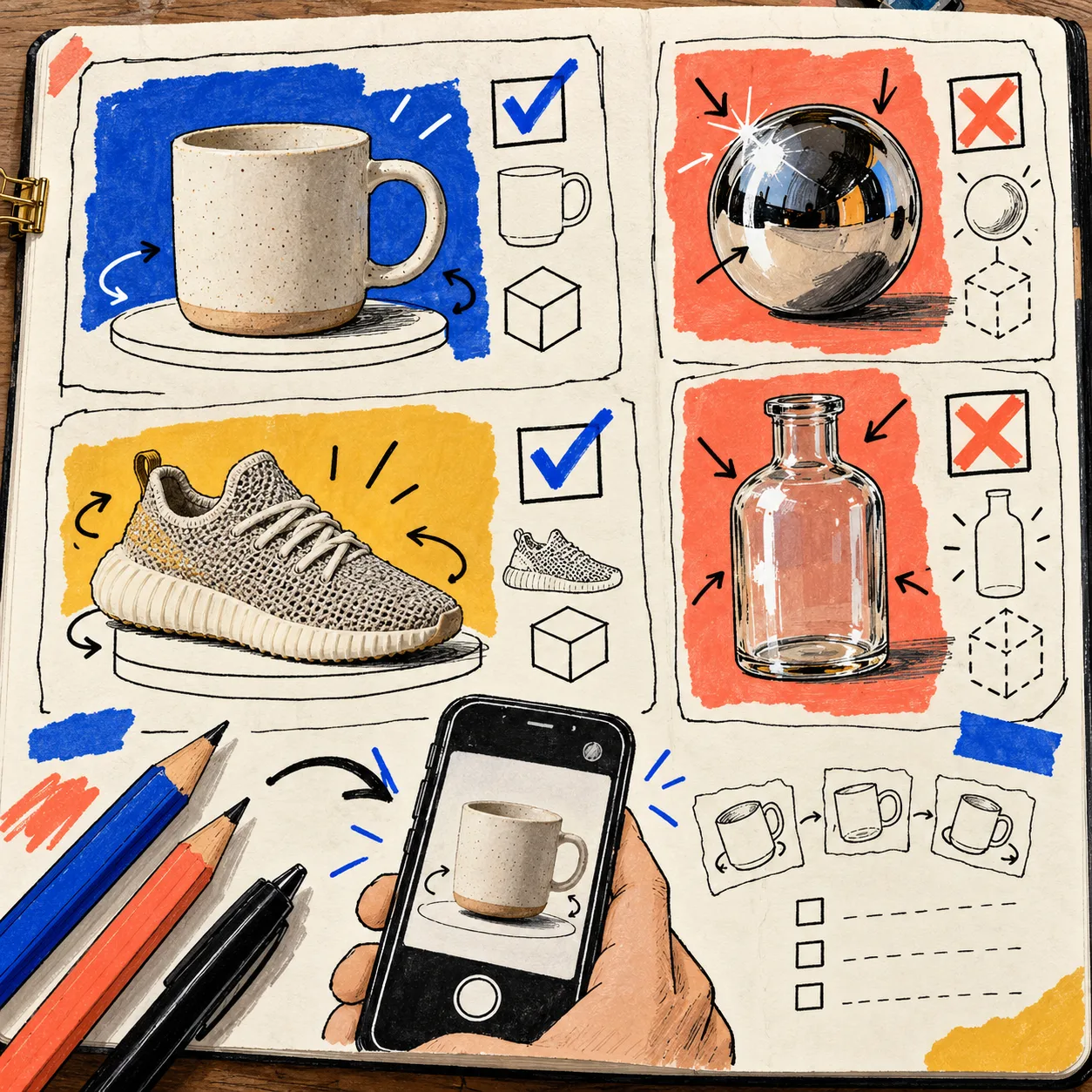 Product candidate screening notes for Shopify 3D capture