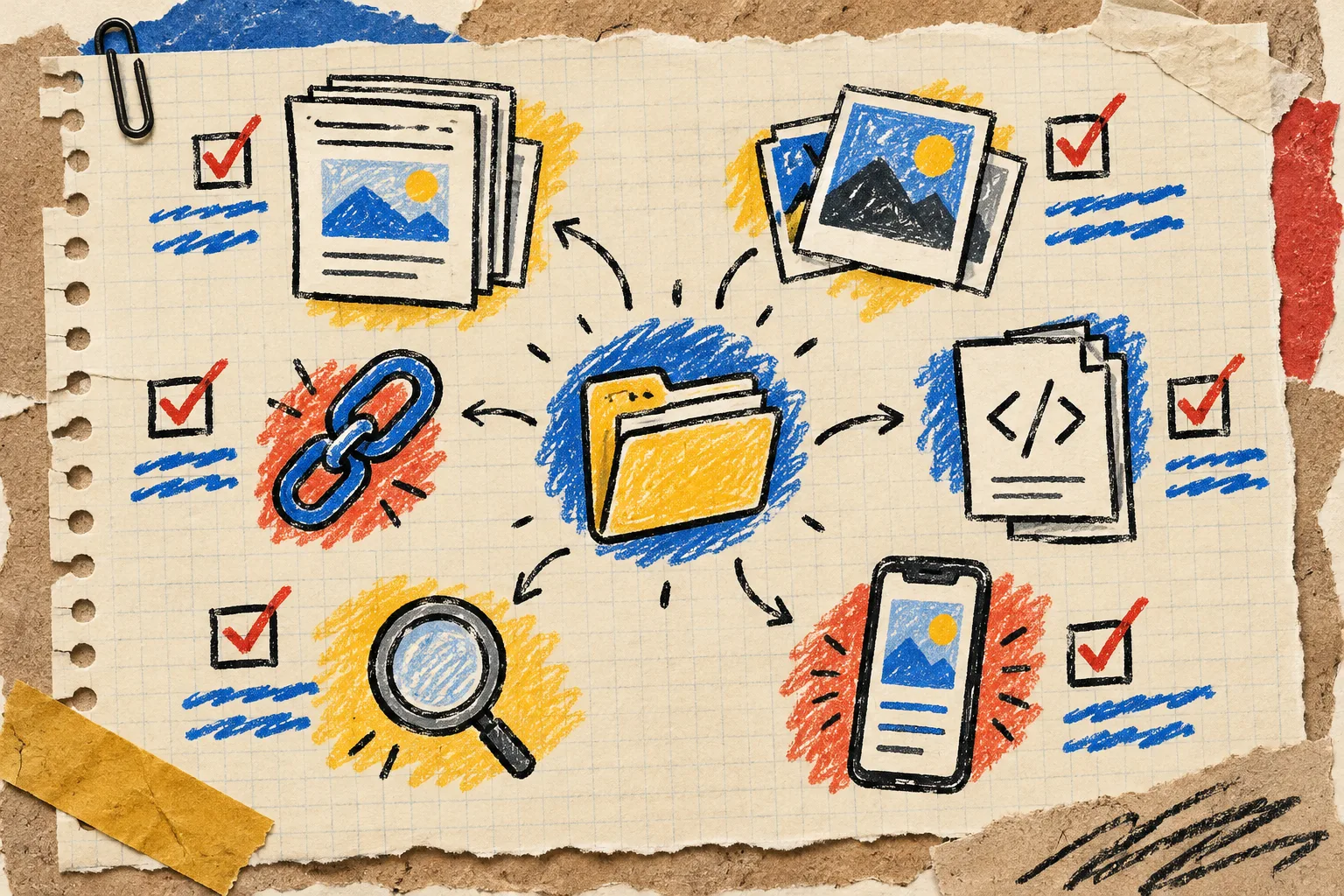 Hand-drawn static-site export quality checklist